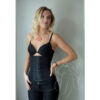 Waist Trainer korsete 6 āķu rindas (melnā krāsā)