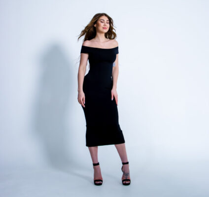 Kleita COCO (slaidinoša, melnā krāsā)